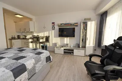 Ein Bett oder Betten in einem Zimmer der Unterkunft Haus 