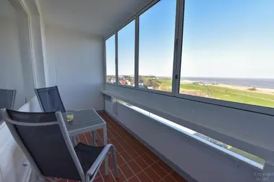 Ein Balkon oder eine Terrasse in der Unterkunft Haus 