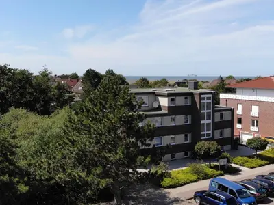 Das Gebäude in dem sich die Ferienwohnung befindet