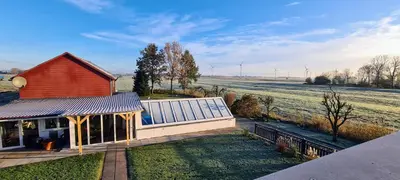 Das Gebäude in dem sich die Ferienwohnung befindet