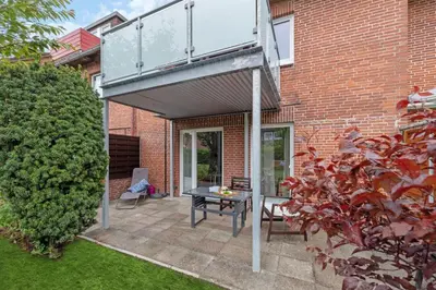 Ein Garten an der Unterkunft Maike
