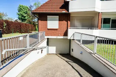 Ein Balkon oder eine Terrasse in der Unterkunft Land und Meer LM15