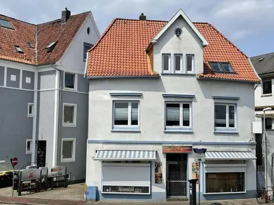 Das Gebäude in dem sich die Ferienwohnung befindet