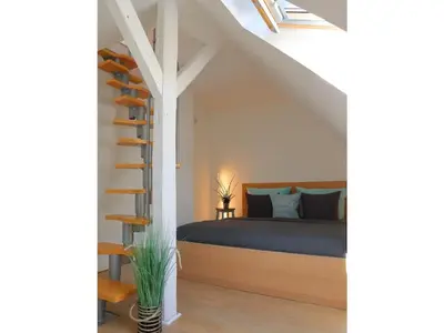 Ein Bett oder Betten in einem Zimmer der Unterkunft Watt´n Dog - Urlaub direkt am Nordseedeich