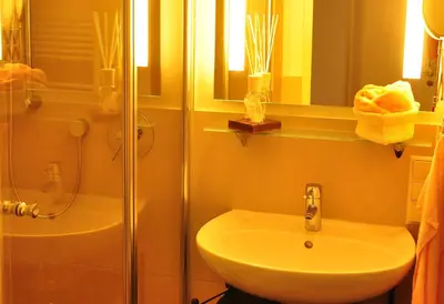 Ein Badezimmer in der Unterkunft Strand-FeWo-Cuxhaven - Duhnen