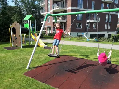Ein Kinderspielbereich in der Unterkunft Strand-FeWo-Cuxhaven - Duhnen
