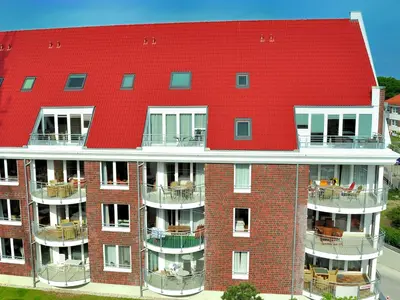 Das Gebäude in dem sich die Ferienwohnung befindet