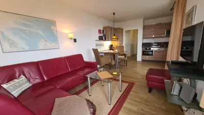 Küche/Küchenzeile in der Unterkunft Terrassenhaus, FeWo 95