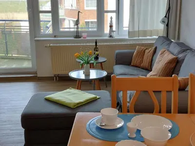 Ein Sitzbereich in der Unterkunft de Linn