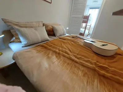 Ein Bett oder Betten in einem Zimmer der Unterkunft de Linn