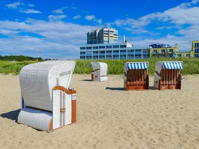 Ein Strand an oder in der Nähe der Ferienwohnung