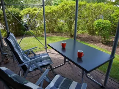 Ein Garten an der Unterkunft Borkum 2