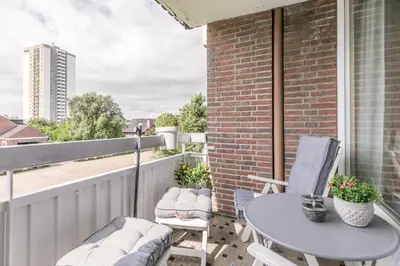 Ein Balkon oder eine Terrasse in der Unterkunft 
