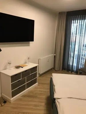 Ein Bett oder Betten in einem Zimmer der Unterkunft Haus Düne, Ferienwohnung 28