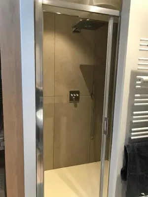 Ein Badezimmer in der Unterkunft Haus Düne, Ferienwohnung 28