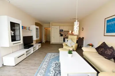 TV/Unterhaltungsangebot in der Unterkunft Haus Trafalger Appartement TR147