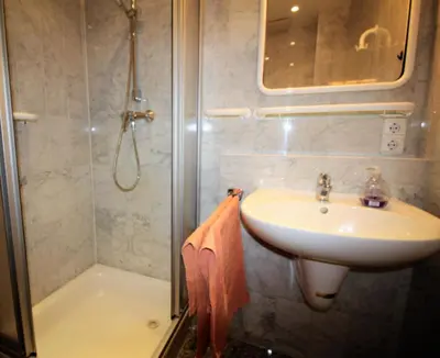 Ein Badezimmer in der Unterkunft Borkum 6