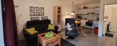 Küche/Küchenzeile in der Unterkunft Borkum 3