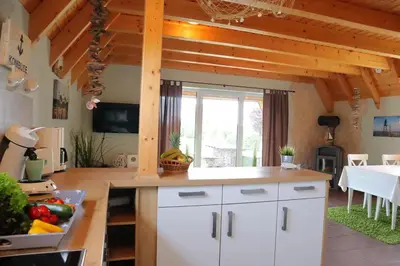 Küche/Küchenzeile in der Unterkunft Ferienhaus Mellumplate 32- Wohlfühlen im hohen Norden