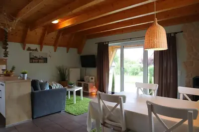 Ein Sitzbereich in der Unterkunft Ferienhaus Mellumplate 32- Wohlfühlen im hohen Norden