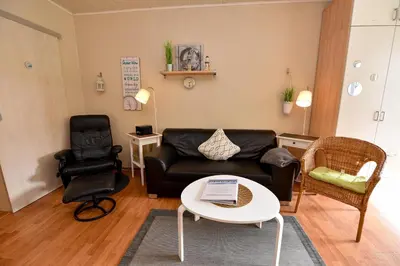 Ein Sitzbereich in der Unterkunft Haus Kehrwieder Appartement KEHR8