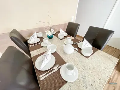 Ein Sitzbereich in der Unterkunft Residenz Hohe Lith Duhnen Wohnung 1 Haus 3