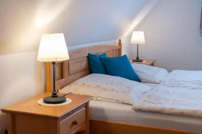 Ein Bett oder Betten in einem Zimmer der Unterkunft Antje