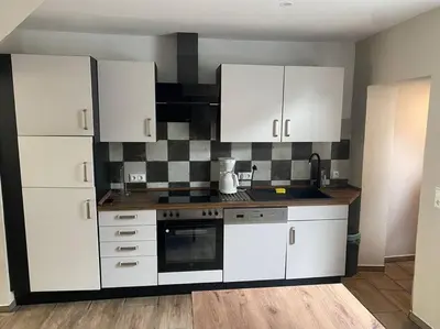 Küche/Küchenzeile in der Unterkunft Koog Rooms