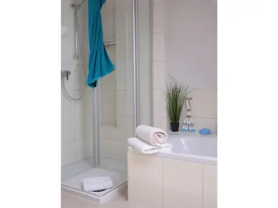 Ein Badezimmer in der Unterkunft Ferienhaus Lee