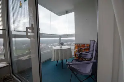 Ein Balkon oder eine Terrasse in der Unterkunft Frische Brise FeWo 12 01