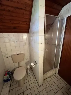 Ein Badezimmer in der Unterkunft Haus am Deich