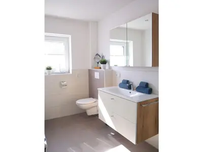 Ein Badezimmer in der Unterkunft Ferienwohnung Dat Mutt
