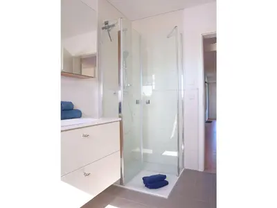 Ein Badezimmer in der Unterkunft Ferienwohnung Dat Mutt