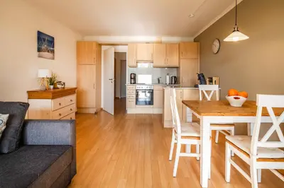 Küche/Küchenzeile in der Unterkunft Haus Seewärts Wohnen Apartment 0 3