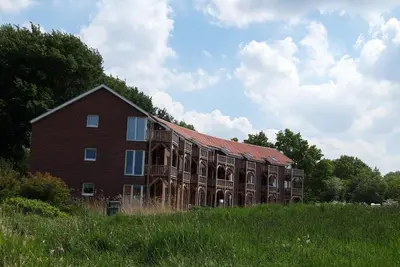 Das Gebäude in dem sich die Ferienwohnung befindet