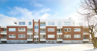 Das Gebäude in dem sich die Ferienwohnung befindet