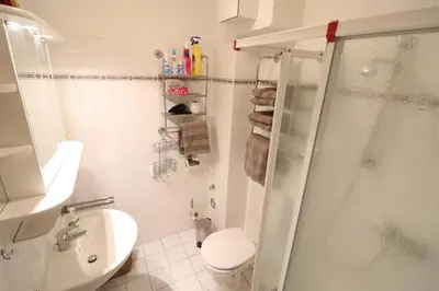 Ein Badezimmer in der Unterkunft Nordheimstraße 150 Wohnung 3