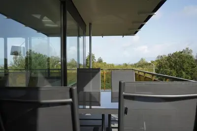 Ein Balkon oder eine Terrasse in der Unterkunft Nordseepanorama 212
