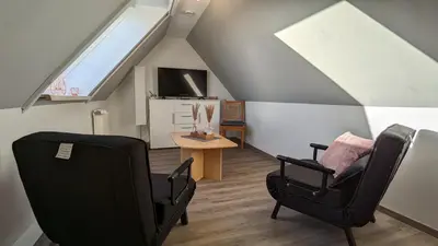 TV/Unterhaltungsangebot in der Unterkunft Dachgeschosswohnung Wilhelm