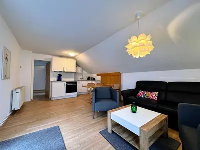Küche/Küchenzeile in der Unterkunft Haus Bremen Whg 2