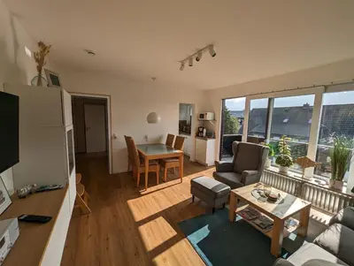 TV/Unterhaltungsangebot in der Unterkunft Ferienwohnung Fischerbude