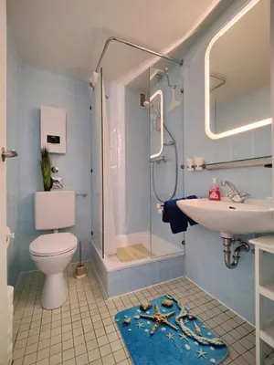 Ein Badezimmer in der Unterkunft Studio Rosengarten