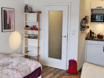 Küche/Küchenzeile in der Unterkunft Studio Rosengarten