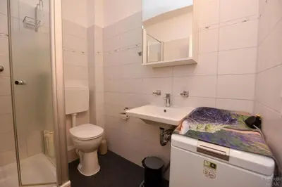 Ein Badezimmer in der Unterkunft Haus 