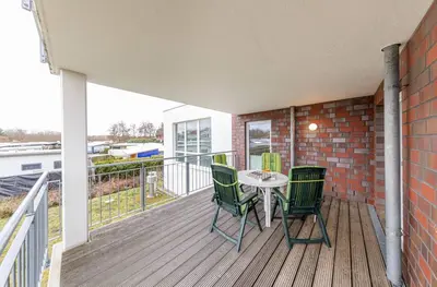 Ein Balkon oder eine Terrasse in der Unterkunft Hohe Lith - 403