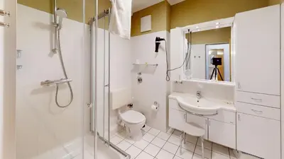 Ein Badezimmer in der Unterkunft Knechtsand - 403
