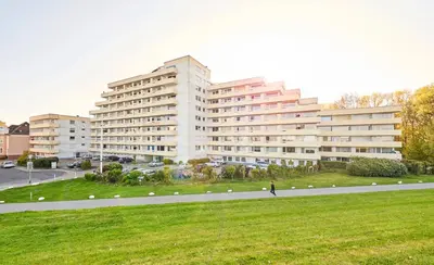 Das Gebäude in dem sich die Ferienwohnung befindet