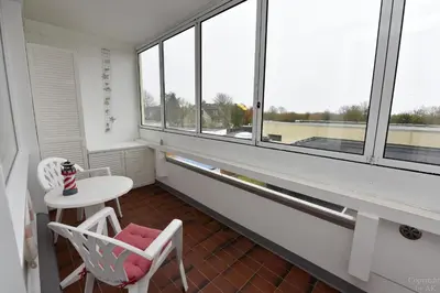 Ein Balkon oder eine Terrasse in der Unterkunft Haus 