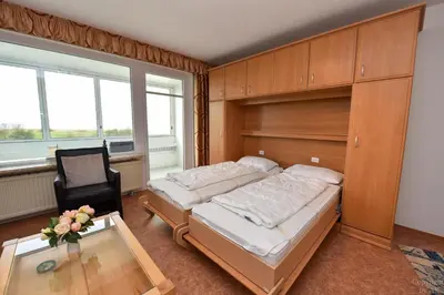 Ein Bett oder Betten in einem Zimmer der Unterkunft Haus 