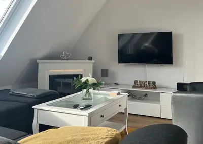 TV/Unterhaltungsangebot in der Unterkunft Ferienwohnung Seeherz
